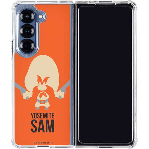 Looney Tunes Yosemite Sam Identity Galaxy Z Fold7 Clear Case