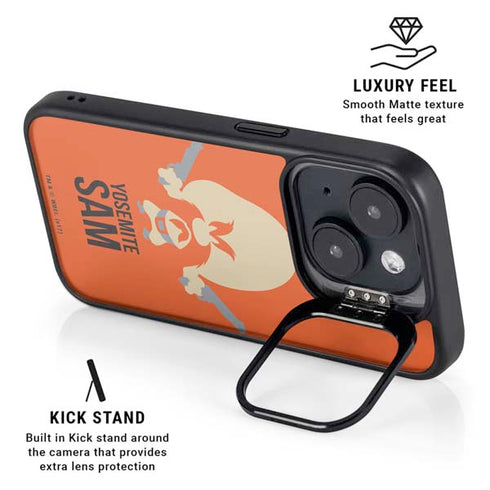 Looney Tunes Yosemite Sam Identity iPhone 14 Kickstand Case