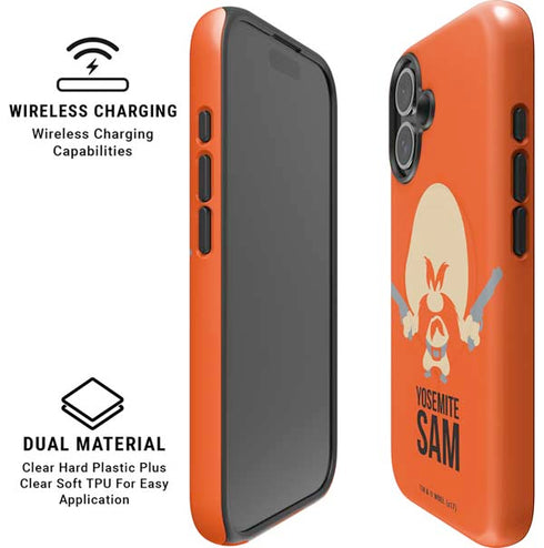 Looney Tunes Yosemite Sam Identity iPhone 16 Magsafe Impact Case