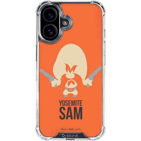 Looney Tunes Yosemite Sam Identity iPhone 16 Plus Clear Case