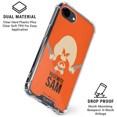 Looney Tunes Yosemite Sam Identity iPhone 16e Clear Case