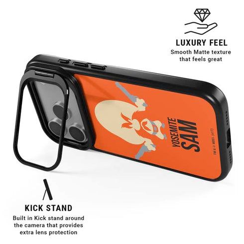 Looney Tunes Yosemite Sam Identity iPhone 17 Pro Kickstand Case