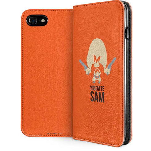 Looney Tunes Yosemite Sam Identity iPhone SE (2nd & 3rd Gen) Folio Case