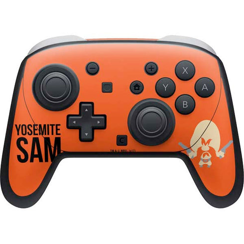 Looney Tunes Yosemite Sam Identity Nintendo Switch 2 (2025) Pro Controller Skin