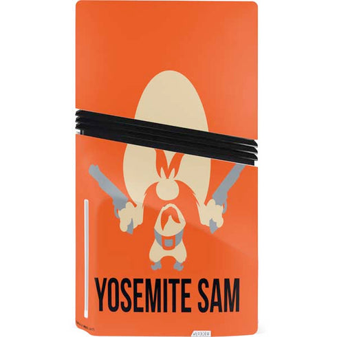 Looney Tunes Yosemite Sam Identity PS5 Pro Disk Console Skin