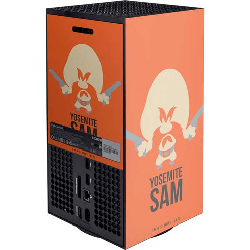 Looney Tunes Yosemite Sam Identity XBox Series X Digital Edition Console Skin