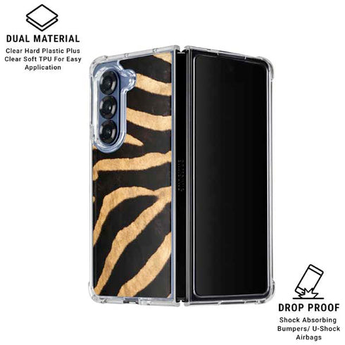 Zebra Galaxy Z Fold6 Clear Case