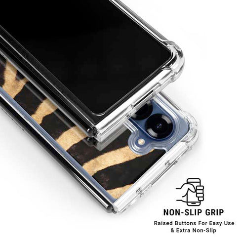 Zebra Galaxy Z Fold6 Clear Case