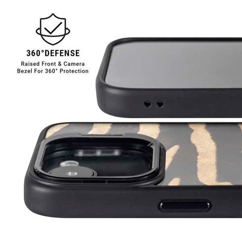 Zebra iPhone 16e Kickstand Case