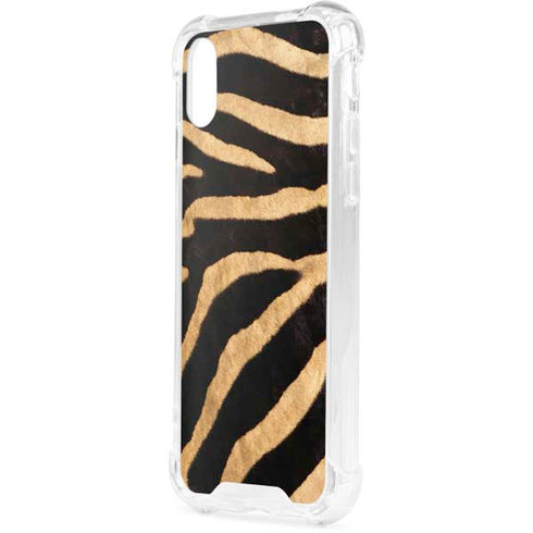 Zebra iPhone XS Clear Case
