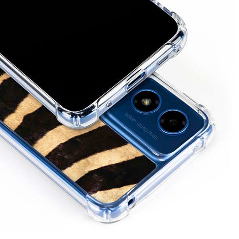 Zebra Moto G 5G (2024) Clear Case