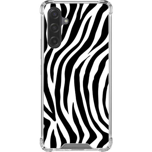 Zebra Print Galaxy A17 Clear Case