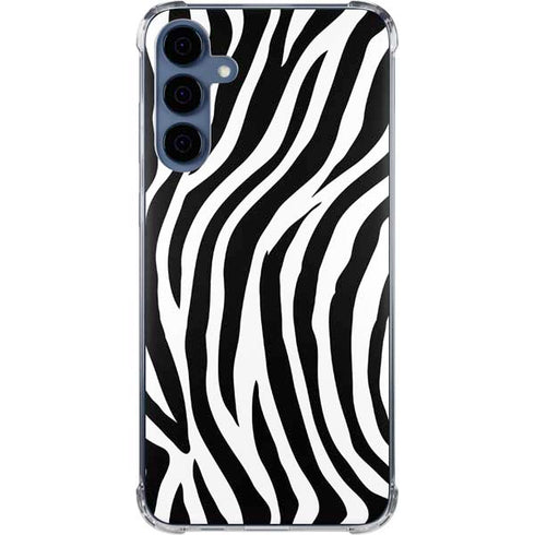 Zebra Print Galaxy A55 5G Clear Case