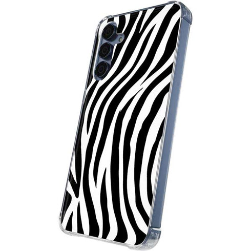 Zebra Print Galaxy A55 5G Clear Case