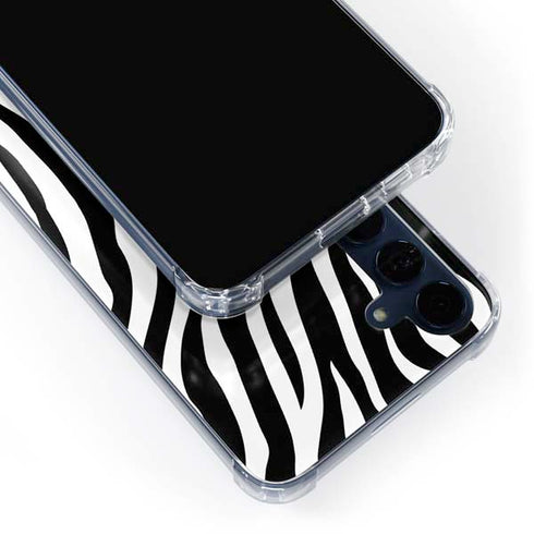 Zebra Print Galaxy A55 5G Clear Case