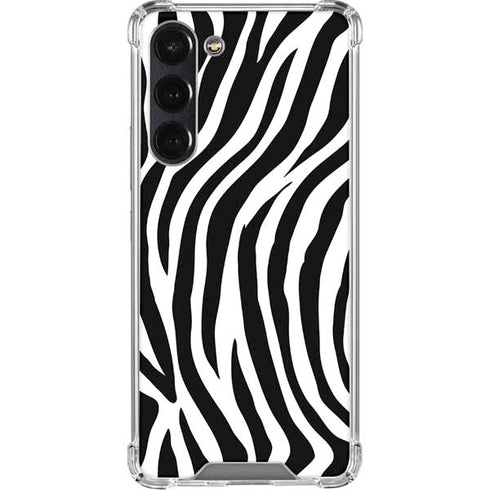 Zebra Print Galaxy S24 FE Clear Case