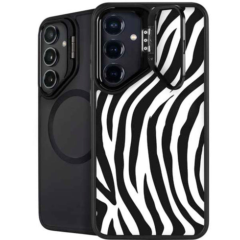 Zebra Print Galaxy S24 FE Kickstand Case