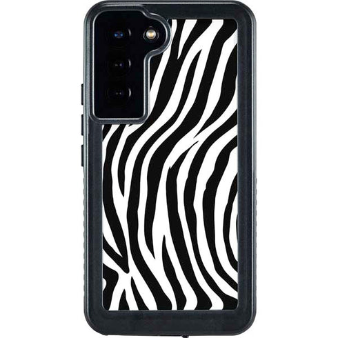 Zebra Print Galaxy S24 Plus Waterproof Case