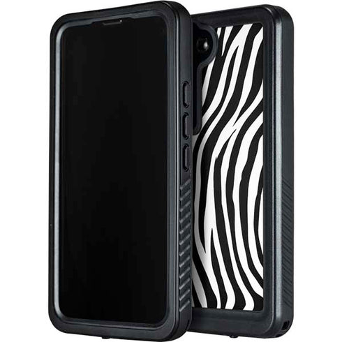 Zebra Print Galaxy S24 Plus Waterproof Case