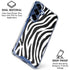 Zebra Print Galaxy S25 Clear Case
