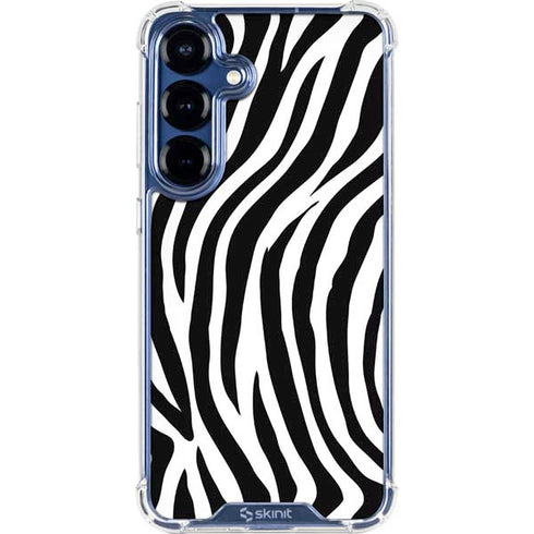 Zebra Print Galaxy S25 Plus Clear Case