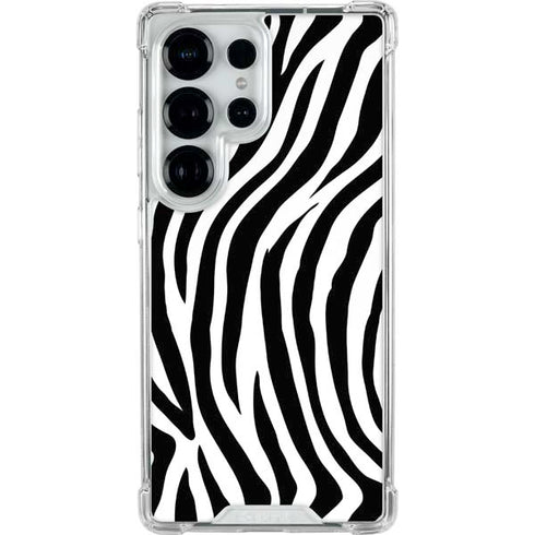 Zebra Print Galaxy S25 Ultra Clear Case