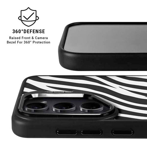 Zebra Print Galaxy S26 Plus Kickstand Case