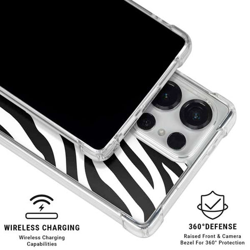 Zebra Print Galaxy S26 Ultra Clear Case