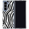 Zebra Print Galaxy Z Fold5 5G Clear Case