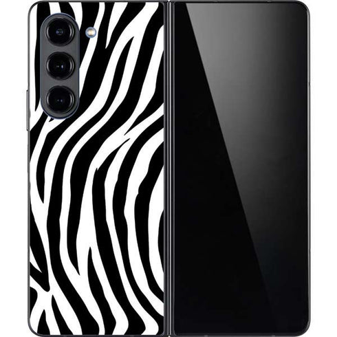 Zebra Print Galaxy Z Fold5 5G Skin