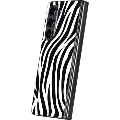 Zebra Print Galaxy Z Fold5 5G Skin