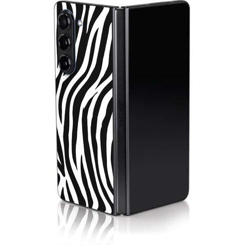 Zebra Print Galaxy Z Fold5 5G Skin