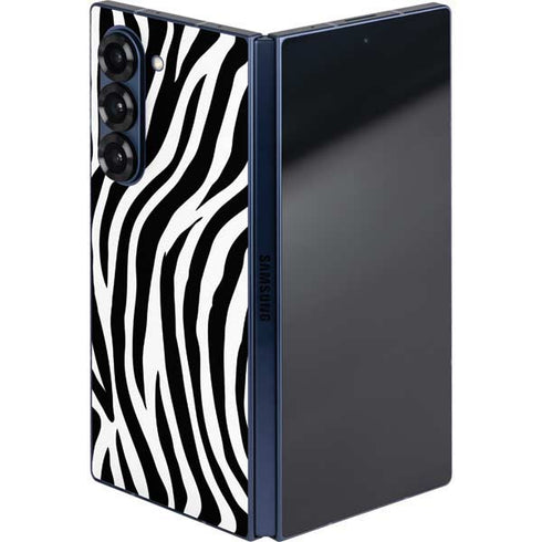 Zebra Print Galaxy Z Fold6 Skin