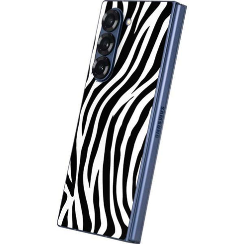 Zebra Print Galaxy Z Fold6 Skin