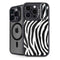 Zebra Print iPhone 14 Pro Max Kickstand Case