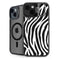 Zebra Print iPhone 15 Kickstand Case