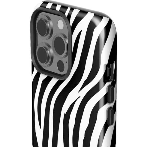 Zebra Print iPhone 15 Pro Impact Case