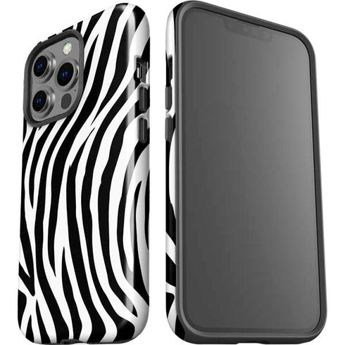 Zebra Print iPhone 15 Pro Impact Case