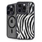 Zebra Print iPhone 15 Pro Kickstand Case