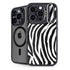 Zebra Print iPhone 15 Pro Kickstand Case