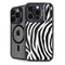 Zebra Print iPhone 15 Pro Max Kickstand Case