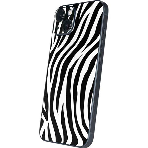 Zebra Print iPhone 15 Skin