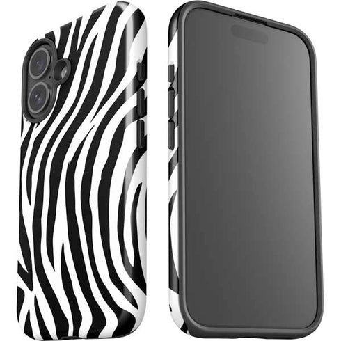 Zebra Print iPhone 16 Impact Case