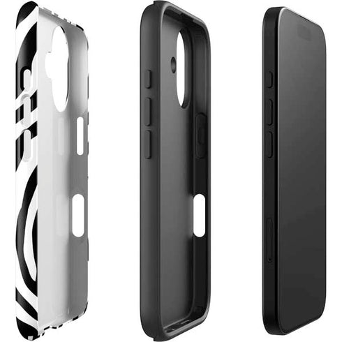 Zebra Print iPhone 16 Plus Impact Case