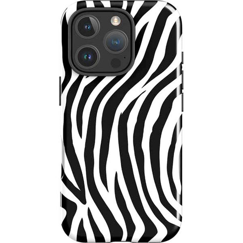 Zebra Print iPhone 16 Pro Impact Case