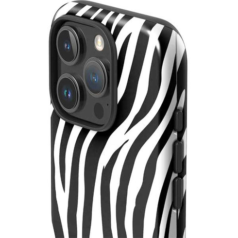 Zebra Print iPhone 16 Pro Impact Case