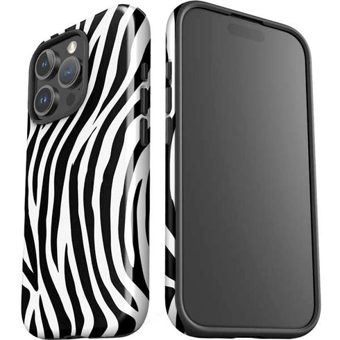 Zebra Print iPhone 16 Pro Impact Case