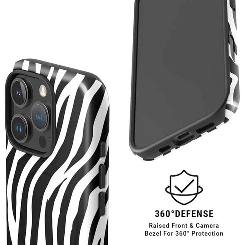 Zebra Print iPhone 16 Pro Magsafe Impact Case