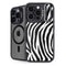 Zebra Print iPhone 16 Pro Max Kickstand Case