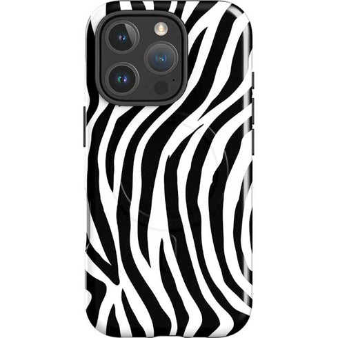 Zebra Print iPhone 16 Pro Max Magsafe Impact Case